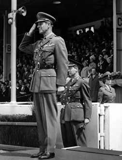 Prince Philip, Duke of Edinburgh at the Armex 69 exhibition at Belle Vue, Manchester