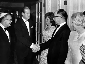 01356 Prints: Prince Philip, Duke of Edinburgh attends the Heathlands banquet at the Midland Hotel