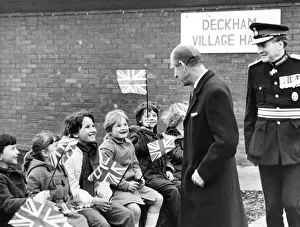 00078 Prints: Prince Philip, Duke of Edinburgh, attends a North Housing Association Tenants meeting