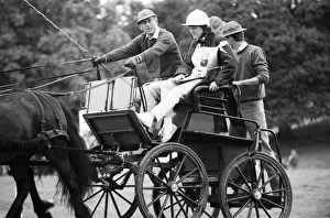 Prince Philip, Duke of Edinburgh, competes at Baronscourt Carriage Driving Trials