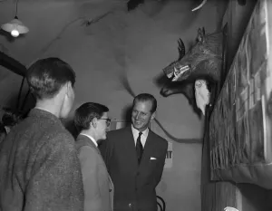 Prince Philip, Duke of Edinburgh at Eagle House Youth Club, Bristol. 29th October 1959