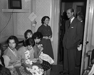 Prince Philip, Duke of Edinburgh at Eagle House Youth Club, Bristol. 29th October 1959