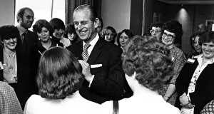 Littlewoods Prints: Prince Philip, Duke of Edinburgh meets award scheme recipients at the JM Centre