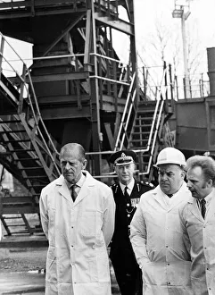Prince Philip, Duke of Edinburgh opens the extension to the Maxiheat Anthracite