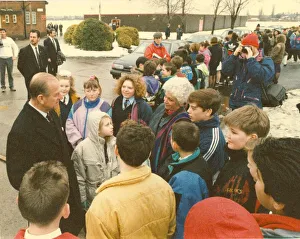 00078 Prints: Prince Philip, Duke of Edinburgh, opens the gymnastic centre at Benfield School