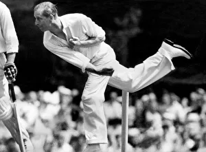 Bowling Prints: Prince Philip, Duke of Edinburgh, playing cricket at Arundel Castle August