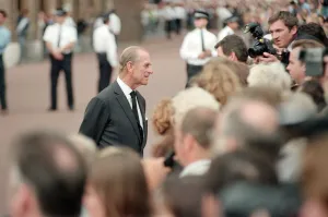 01111 Prints: Prince Philip, Duke of Edinburgh, at St Jamess Palace to pay his respects to