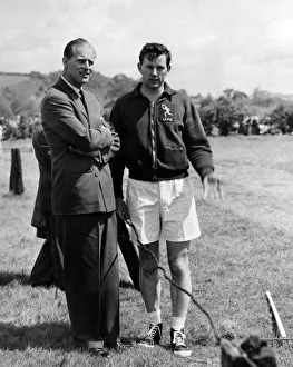 01035 Prints: Prince Philip, Duke of Edinburgh talking to Mr Wynne Jones