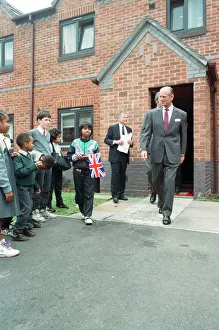 01172 Prints: Prince Philip, Duke of Edinburgh tours the Century Drive housing development off Albert
