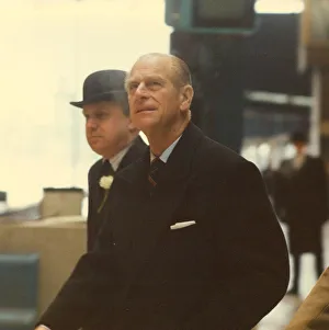 Prince Philip, Duke of Edinburgh, during his visit to Newcastle Business Park 15th