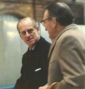 Prince Philip, Duke of Edinburgh, during his visit to Newcastle Business Park 15th