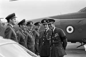01111 Prints: Prince Philip, Duke of Edinburgh, on a visit to RAF Tern Hill, Shropshire. 30th May 1972