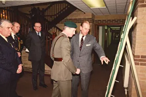 00078 Prints: Prince Philip, Duke of Edinburgh, during his visit to the Royal Marines Reserve at Anzio