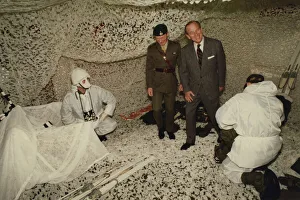 Marines Prints: Prince Philip, Duke of Edinburgh, during his visit to the Royal Marines Reserve at Anzio