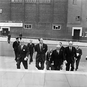 Prince Philip, Duke of Edinburgh, visiting the Birmingham Post and Mail offices