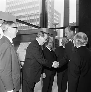 01107 Prints: Prince Philip, Duke of Edinburgh, visiting the Birmingham Post and Mail offices