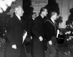 Prince Philip, The Duke of Edinburgh, visiting Fort Dunlop in Birmingham, West Midlands