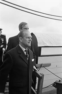 01041 Prints: Prince Philip, Duke of Edinburgh, visiting HMS Warrior, Hartlepool, County Durham