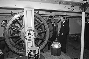 01041 Prints: Prince Philip, Duke of Edinburgh, visiting HMS Warrior, Hartlepool, County Durham