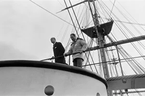 01041 Prints: Prince Philip, Duke of Edinburgh, visiting HMS Warrior, Hartlepool, County Durham