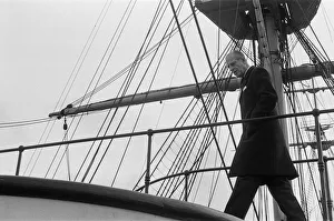 01041 Prints: Prince Philip, Duke of Edinburgh, visiting HMS Warrior, Hartlepool, County Durham
