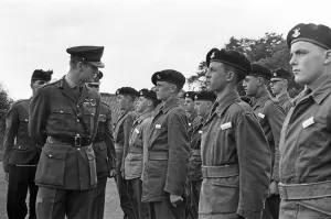 01100 Prints: Prince Philip, Duke of Edinburgh, visiting the Infantry Junior Leaders Battalion at Park