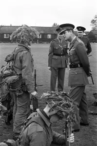 01100 Prints: Prince Philip, Duke of Edinburgh, visiting the Infantry Junior Leaders Battalion at Park