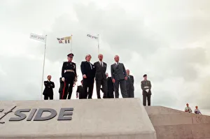 Prince Philip, Duke of Edinburgh, visiting Tees Barrage for its official opening