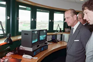 Prince Philip, Duke of Edinburgh, visiting Tees Barrage for its official opening