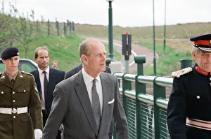 Prince Philip, Duke of Edinburgh, visiting Tees Barrage for its official opening