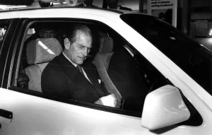 01132 Prints: Prince Philip, Duke of Edinburgh, visiting Vauxhall Ellesmere Port factory