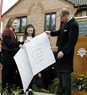 01348 Prints: Prince Philip, Duke of Edinburgh visits Ambrose Gardens, Salford