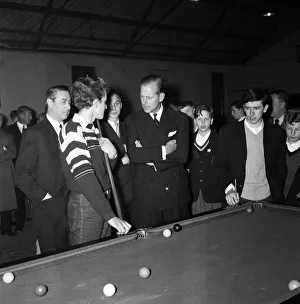 01254 Prints: Prince Philip, Duke of Edinburgh visits boys clubs in North Kensington and Notting Hill