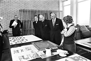 Prince Philip, Duke of Edinburgh visits the College of Art and Design, Coventry
