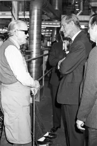 01321 Prints: Prince Philip, Duke of Edinburgh visits the Jaguar assembly plant at Browns Lane