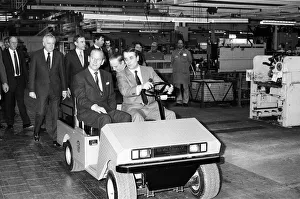 01321 Prints: Prince Philip, Duke of Edinburgh visits the Jaguar assembly plant at Browns Lane