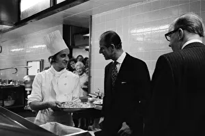 Prince Philip, Duke of Edinburgh, visits the offices of the Daily Mirror, Holborn office
