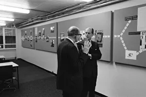 Prince Philip, Duke of Edinburgh, visits the offices of the Daily Mirror, Holborn office