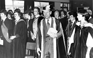 01359 Collection: Prince Philip, Duke of Edinburgh visits Salford University for the degrees ceremony