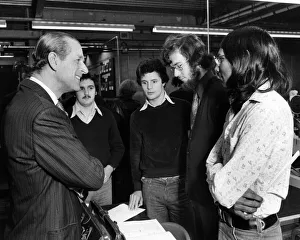 Prince Philip, Duke of Edinburgh visits Salford University, Greater Manchester