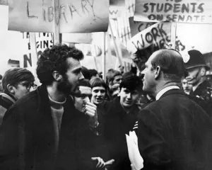 01359 Prints: Prince Philip, Duke of Edinburgh visits Salford University, where he is Chancellor