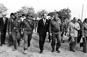 Prince Philip, Duke of Edinburgh visits the site of the El Asnam earthquake, Algeria