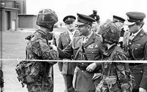 Medals Prints: Prince Philip, Duke of Edinburgh, visits soldiers at Albemarle Barracks in Newcastle