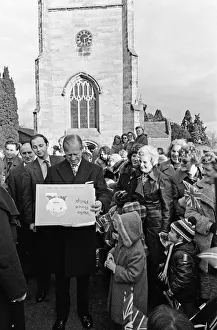 Prince Philip, Duke of Edinburgh visits St Leonards Church, Ryton-on-Dunsmore