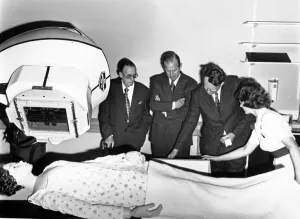 01186 Prints: Prince Philip, Duke of Edinburgh visits Torbay Hospital, Torquay. 9th March 1978