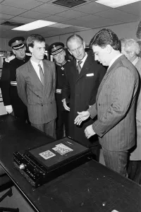 01131 Prints: Prince Philip, Duke of Edinburgh visits Wavertree Technology Park, Liverpool