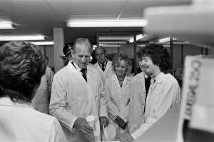 01131 Prints: Prince Philip, Duke of Edinburgh visits Wavertree Technology Park, Liverpool