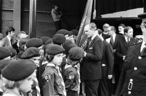01111 Prints: Prince Philip, Duke of Edinburgh visits the West Midlands. 4th May 1978