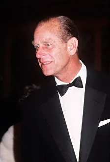 Black Tie Prints: Prince Philip, the Duke of Edinburgh wearing black dinner jacket and bow tie