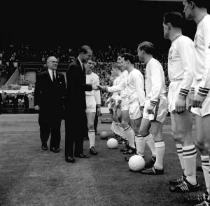 Prince Philip meets Leicester City Team 25th May 1963 before the FA Cup Final